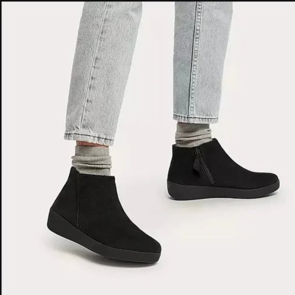 Fitflop Sumi Ankle Boots Black US 5 - UK 3 - EU 36